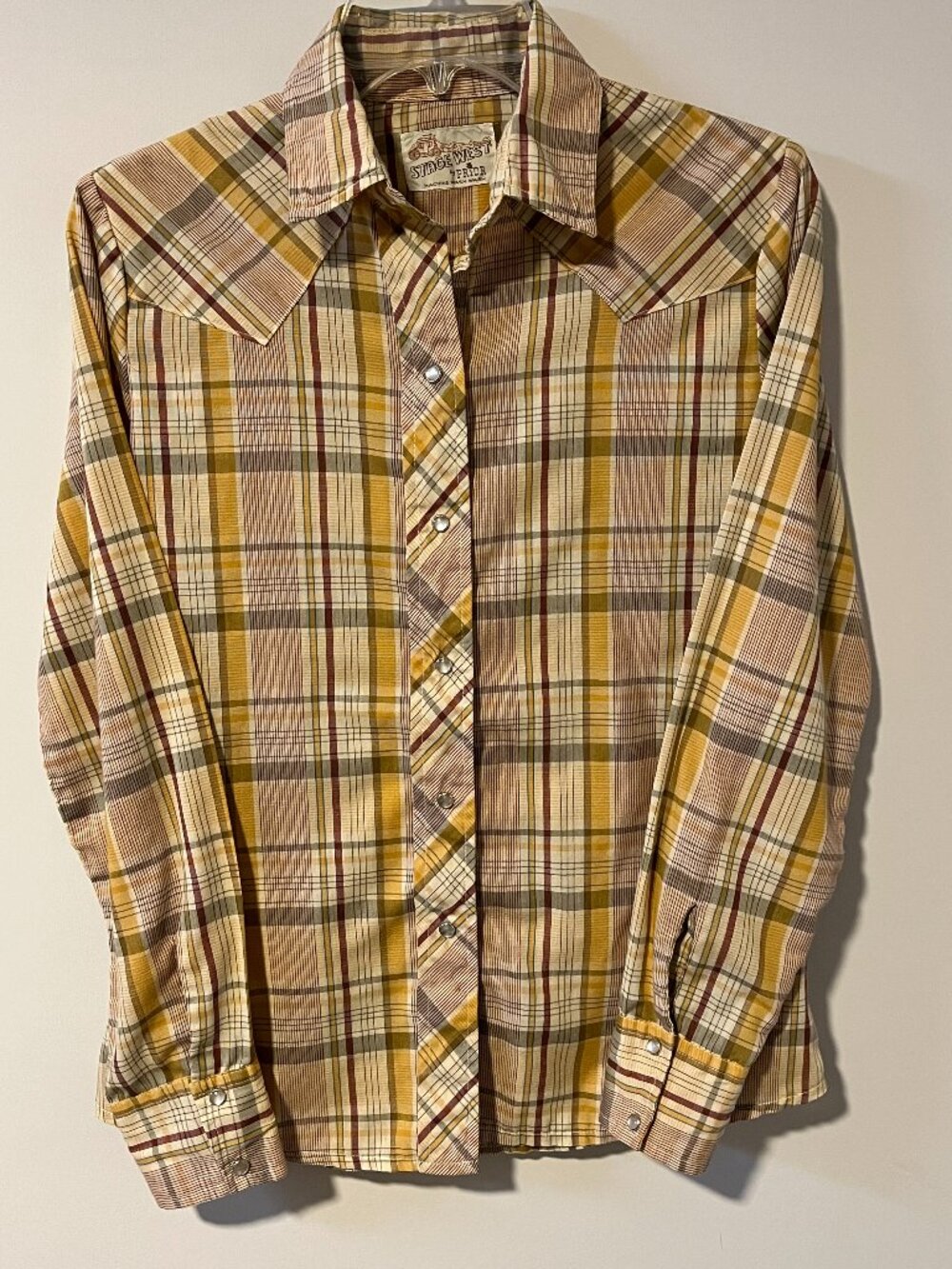 Vintage Stage West By Prior Western Pearl Snap Shirt Plaid